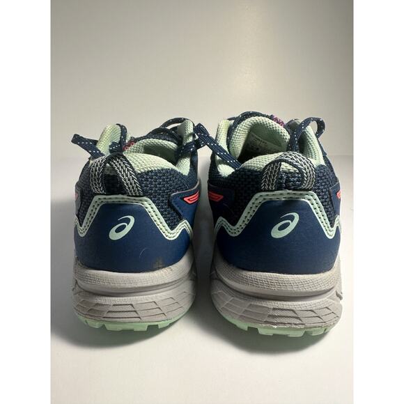 ASICS Women’s Gel Trail Running Shoes Size 7 Blue Coral Mint Athletic Comfort - Picture 4 of 8
